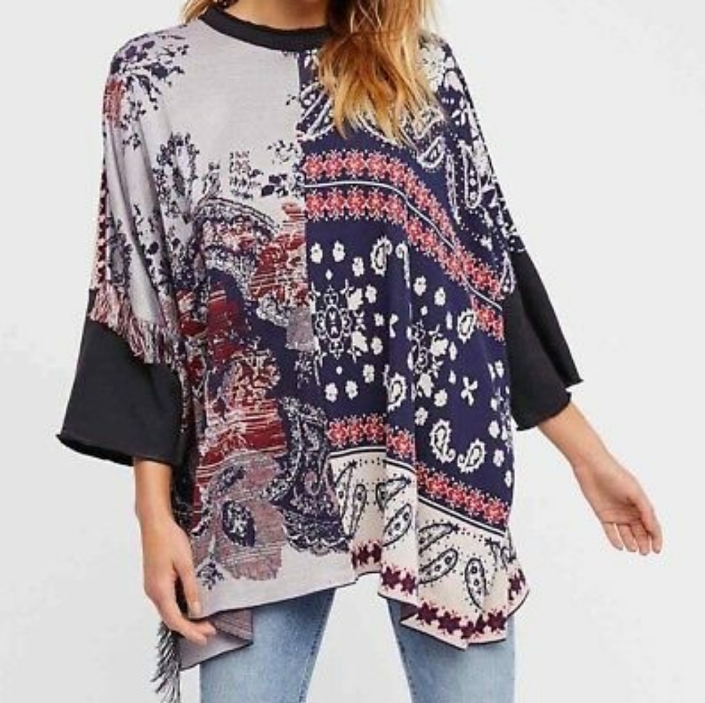 Free People Pieced with Paisley Tunic